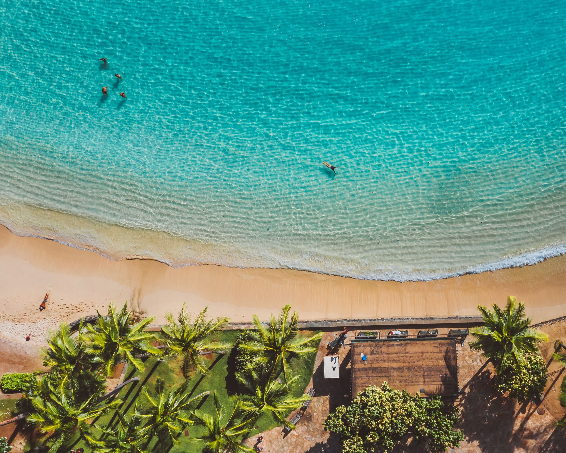 Golden sand curve and calm turquoise shallows at Princess Margaret Beach on Bequia