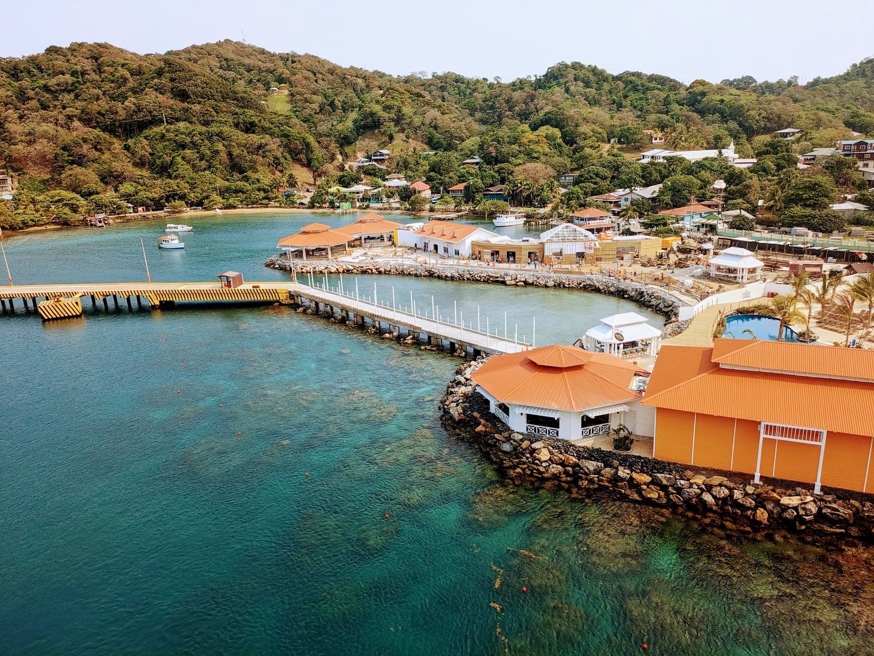 Calm waters of North Sound surrounded by hills on Virgin Gorda