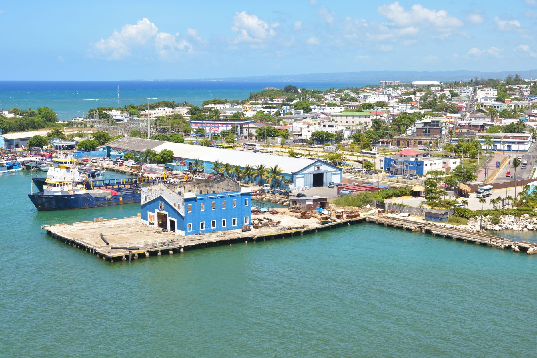 George Town harbour waterfront on Grand Cayman