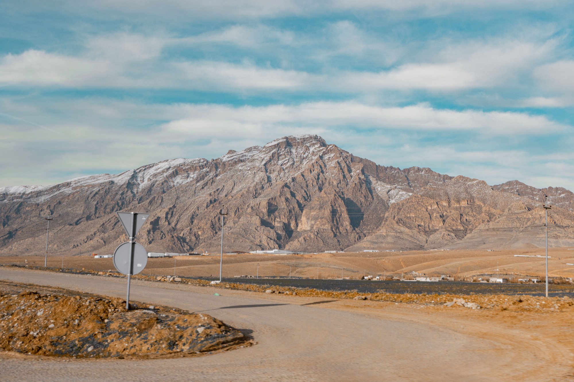 Scenic highway winding through the rugged mountains of Sulaymaniyah in Iraqi Kurdistan