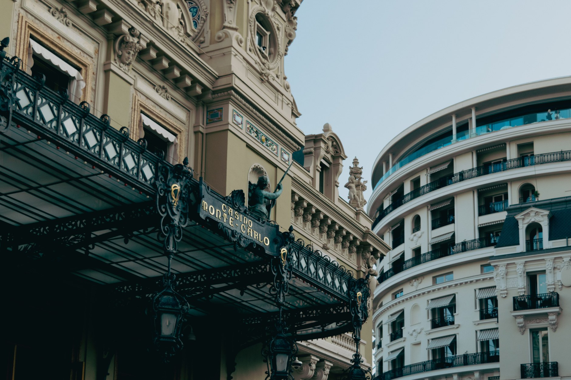 The ornate Belle Époque façade of the Casino de Monte-Carlo on Place du Casino