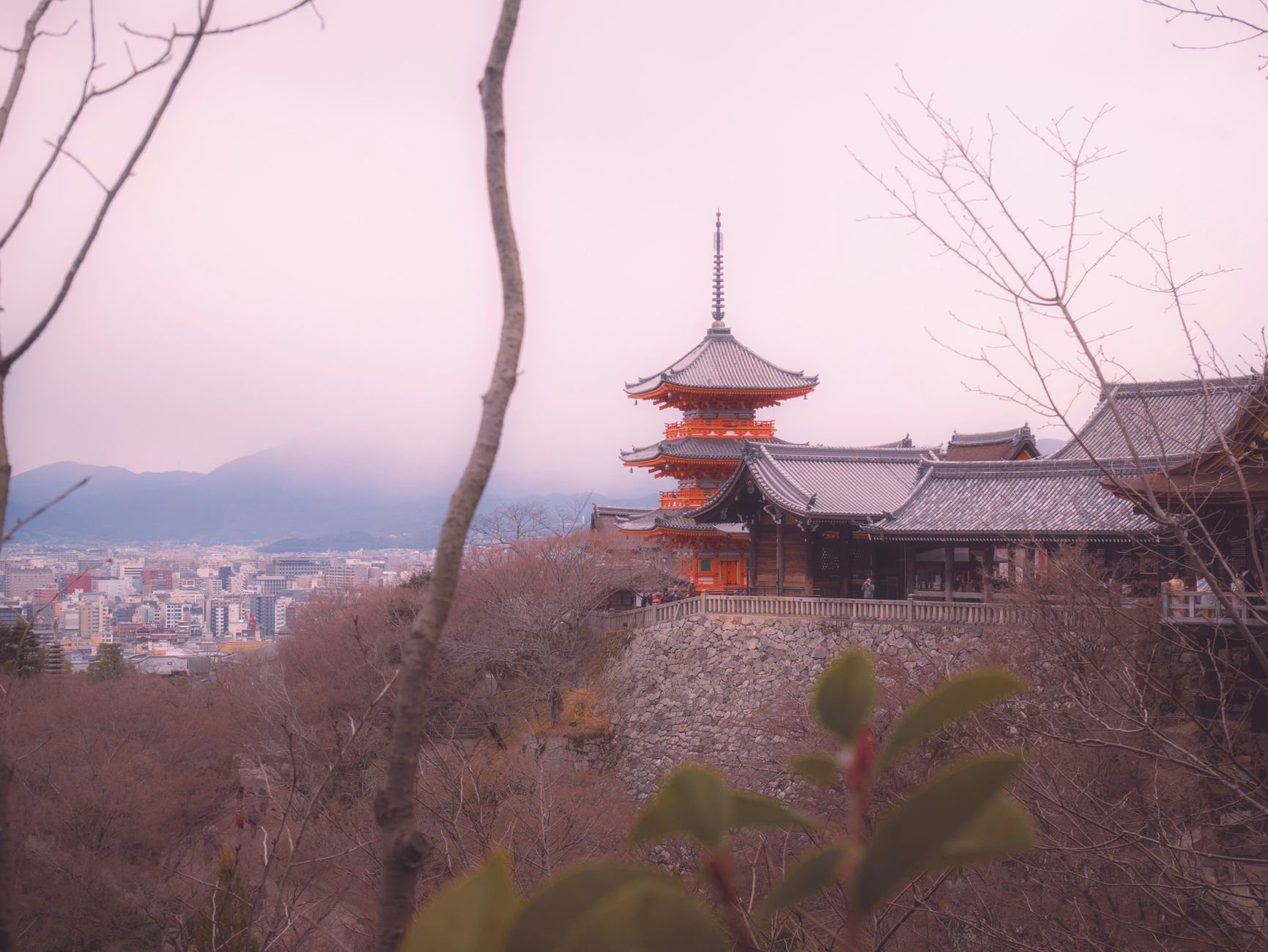 Kiyomizu-dera above Kyoto