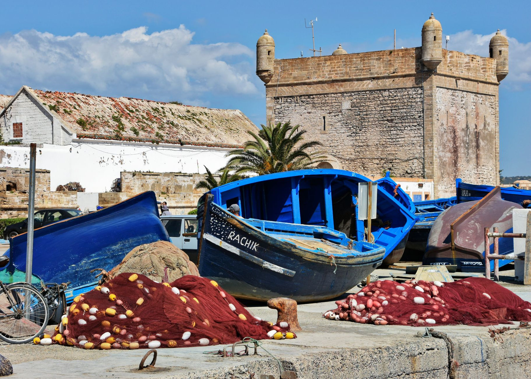 Fishing boats at Essaouira port