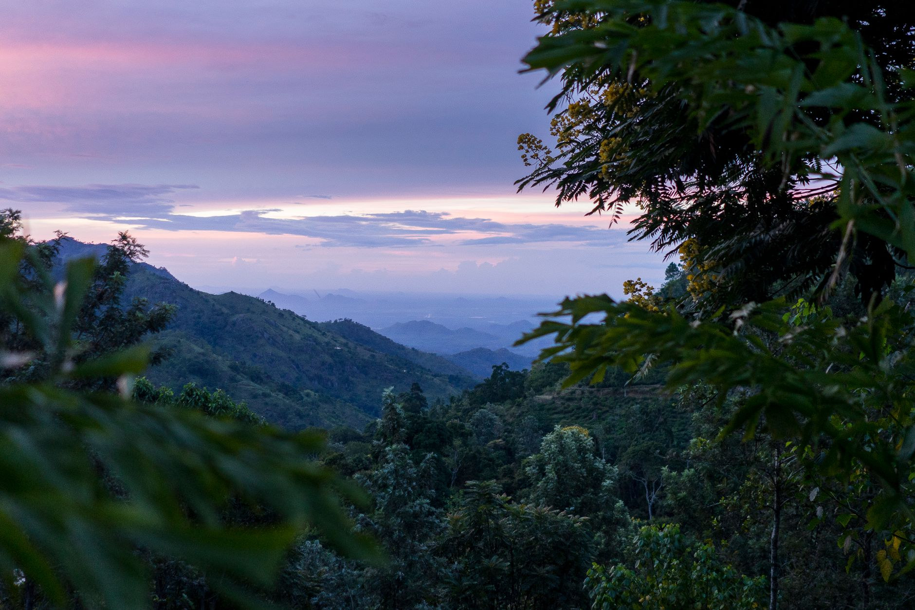 Mountain vistas and hiking trails in Ella