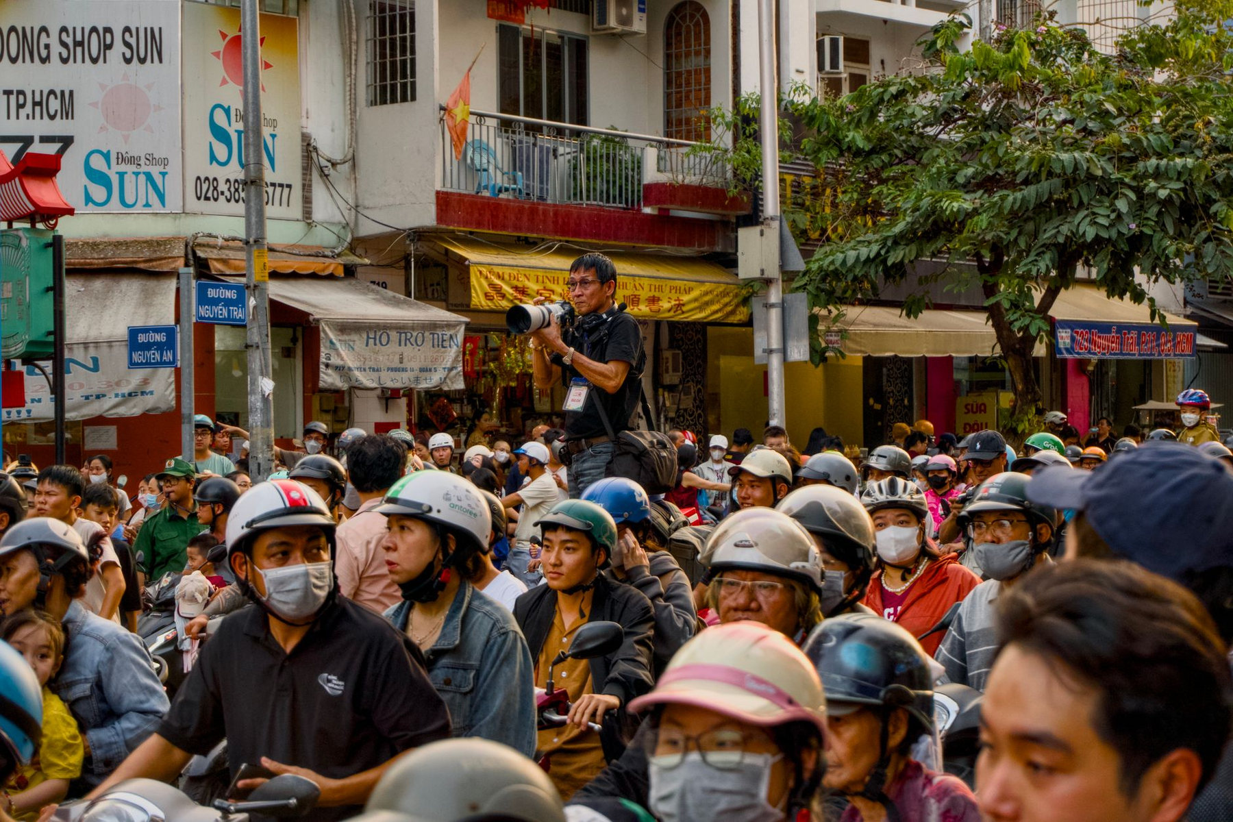 Street traffic in Ho Chi Minh City