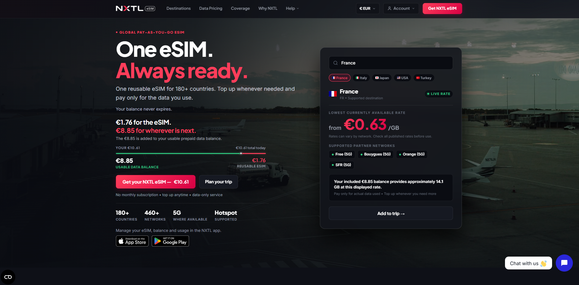 NXTL eSIM screenshot