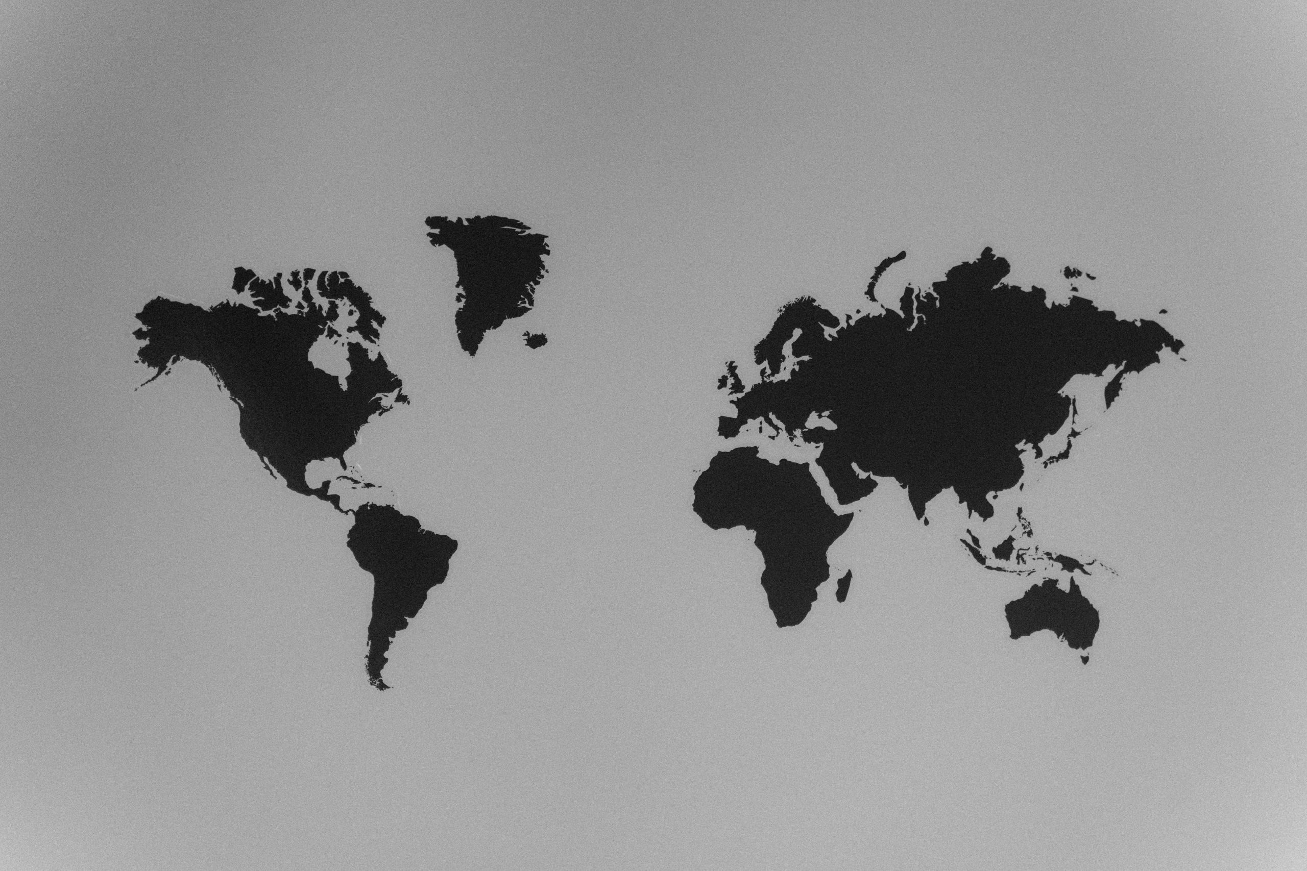 Travel planning with a world map
