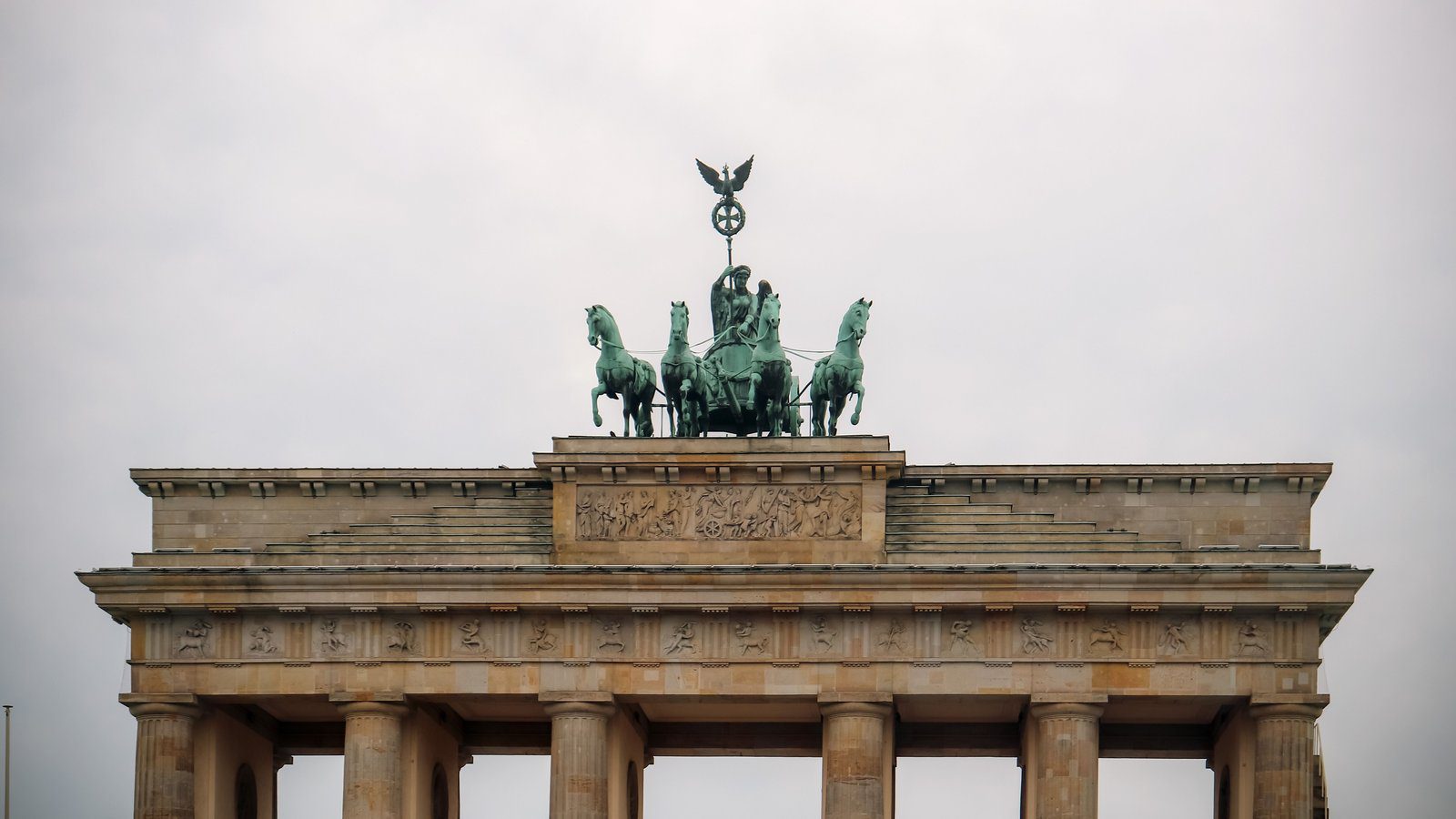 The historic Brandenburg Gate in Berlin, a symbol of Germany's unity and history.
